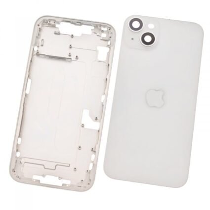Chasis Carcasa Intermedia con Tapa Trasera para iPhone 14 Plus Blanco