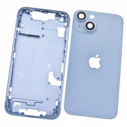 Chasis Carcasa Intermedia con Tapa Trasera para iPhone 14 Azul