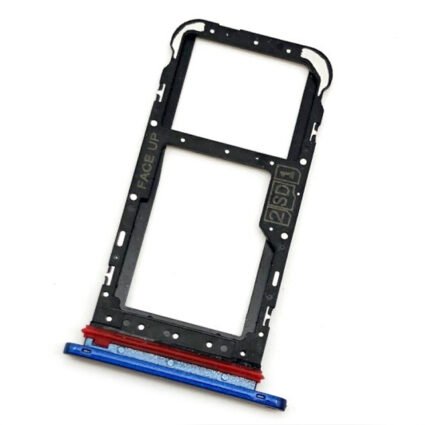 Bandeja, soporte SIM y SD para Motorola One Fusión XT2073 – Azul