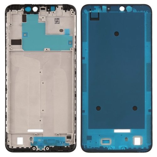 Carcasa frontal intermedia color negro, Xiaomi Redmi Note 6 / Note 6 Pro
