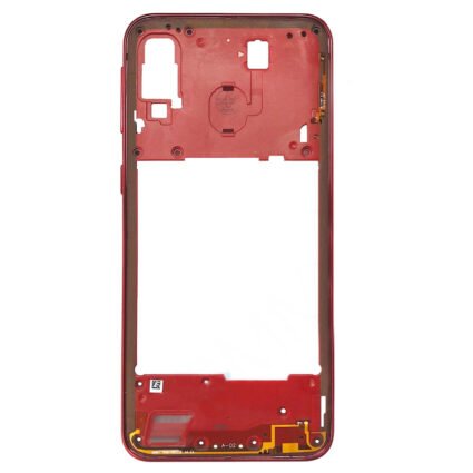Carcasa intermedia para Samsung Galaxy A40 A405F – Rojo