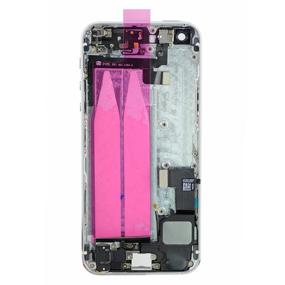 Tapa trasera para iPhone 5s – Plata Con Piezas