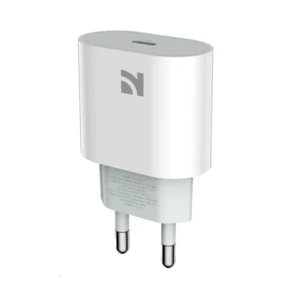 NCC Cargador USB-C 20W CD-0501 EU – Carga Rápida PD, Compacto y Seguro Blanco