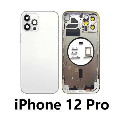 Carcasa Intermedia Con Tapa Trasera para iPhone 12 Pro – Blanco